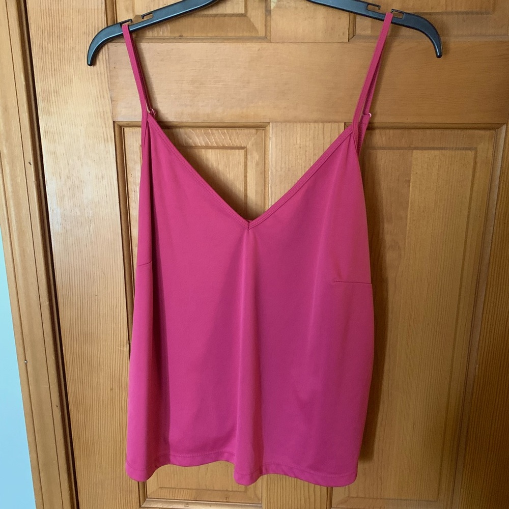 Fuchsia/Pink Tank Top Cropped